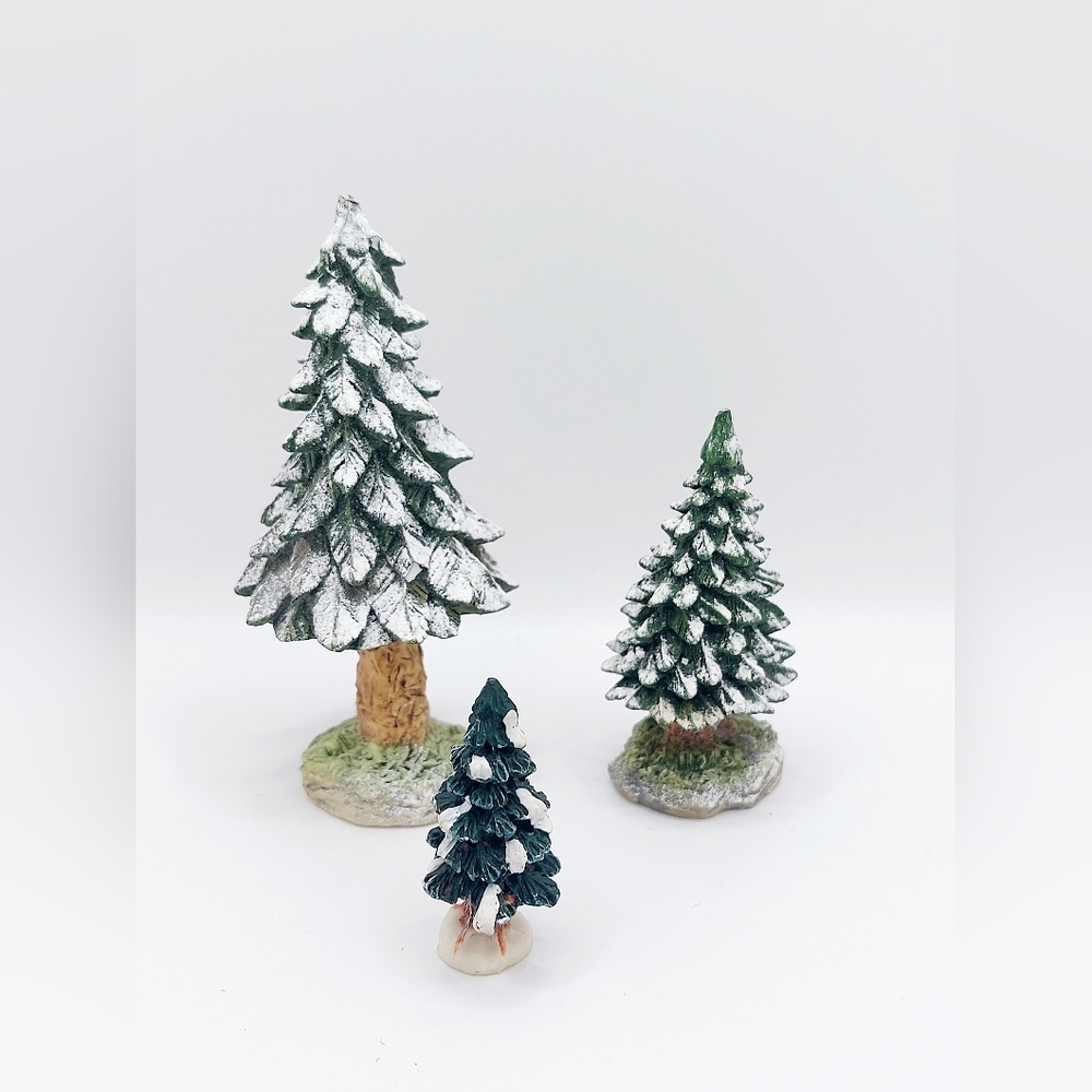 Vintage Dept 56 General‎ Village Tree Accessories Snowy Scotch Pines